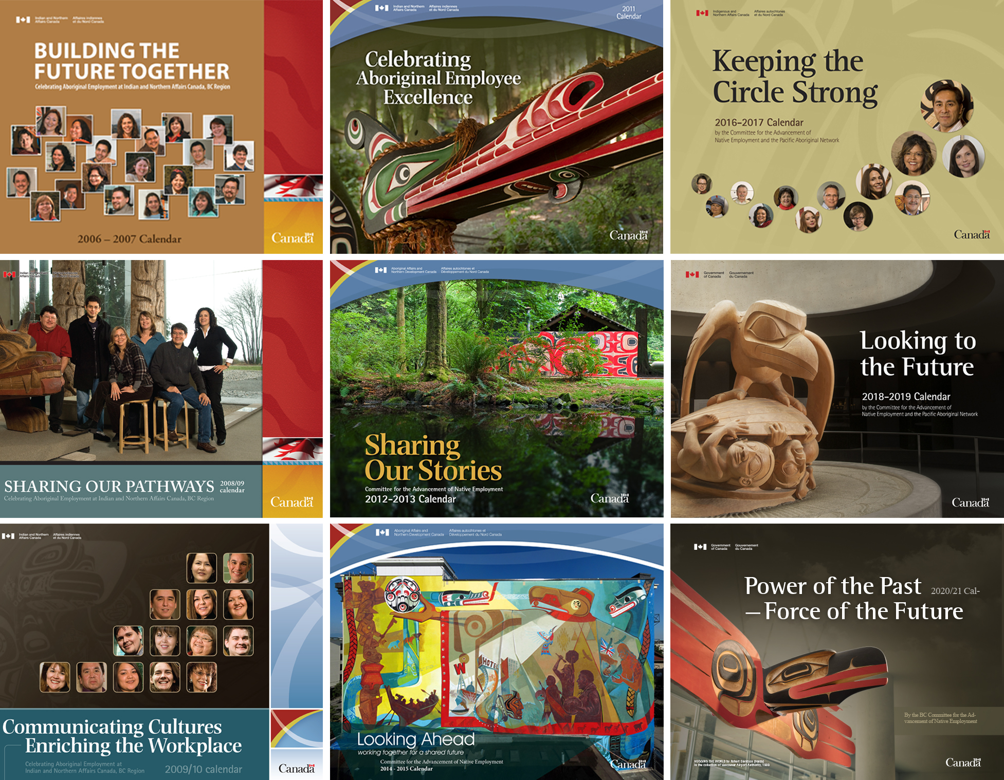 Calendrier des années précédentes