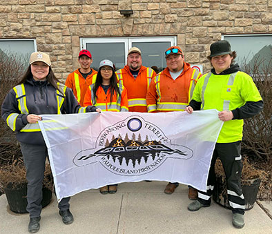 Colin Peters, Joshua Schram, Jalen Fisher, Raven Kicknosway, Brooklin Sword et Brayden Sands, Récipiendaires 2026 du Prix national du leadership des Premières Nations en matière d'eau